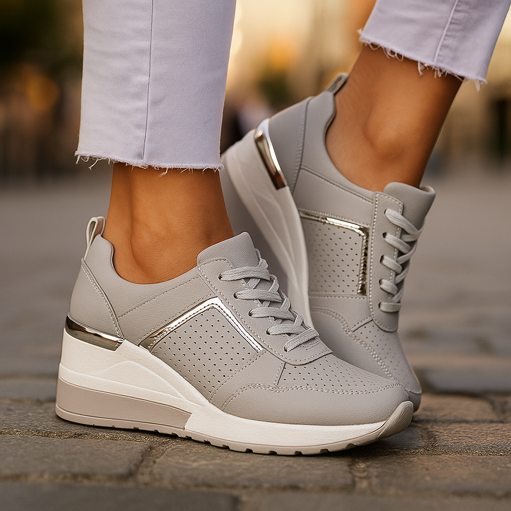Lindsay - Lässiger Schnür Turnschuh