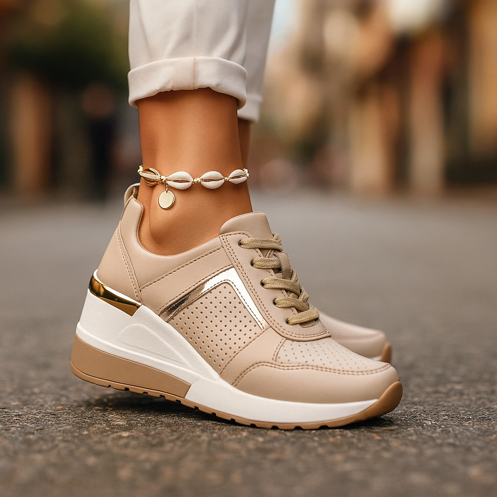 Lindsay - Lässiger Schnür Turnschuh