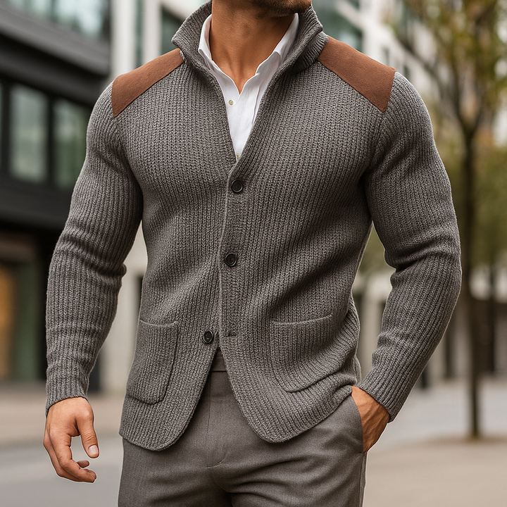Kausch – Gestrickte Strickjacke Mit Knöpfen