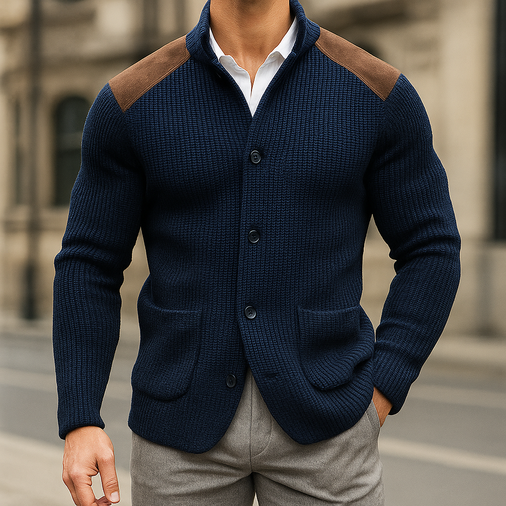 Kausch – Gestrickte Strickjacke Mit Knöpfen
