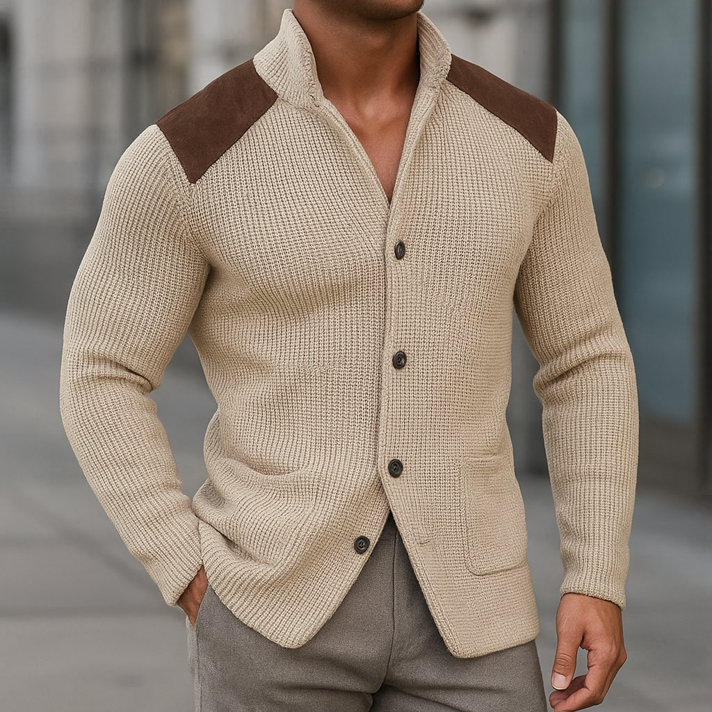 Kausch – Gestrickte Strickjacke Mit Knöpfen