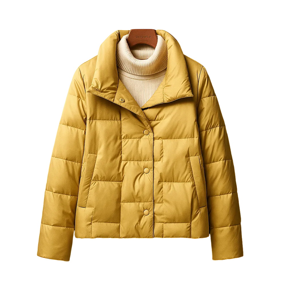 Hannelise – Langärmelige Puffer Jacke