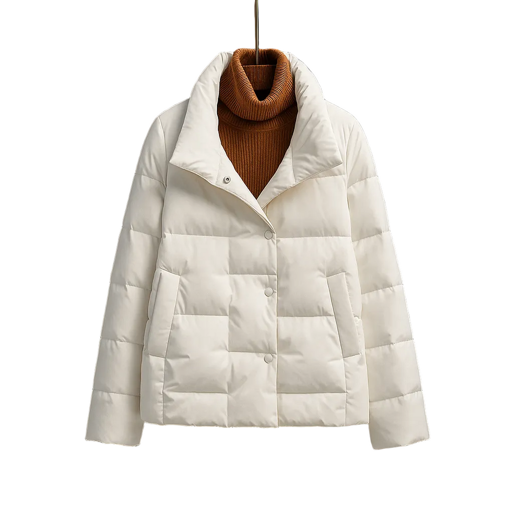 Hannelise – Langärmelige Puffer Jacke