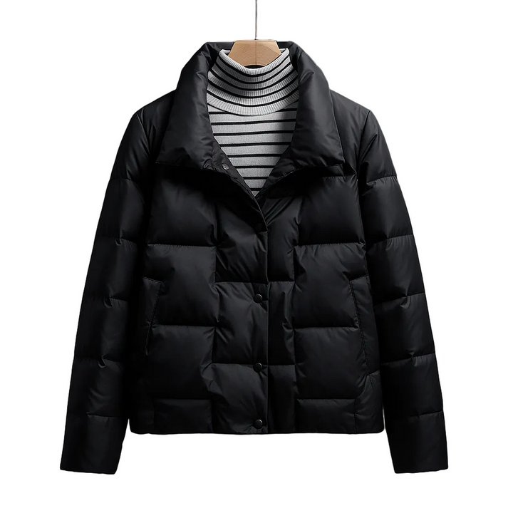 Hannelise – Langärmelige Puffer Jacke