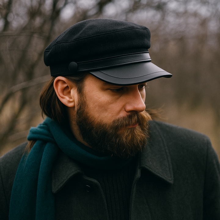 Zivko – Leder Baskenmütze