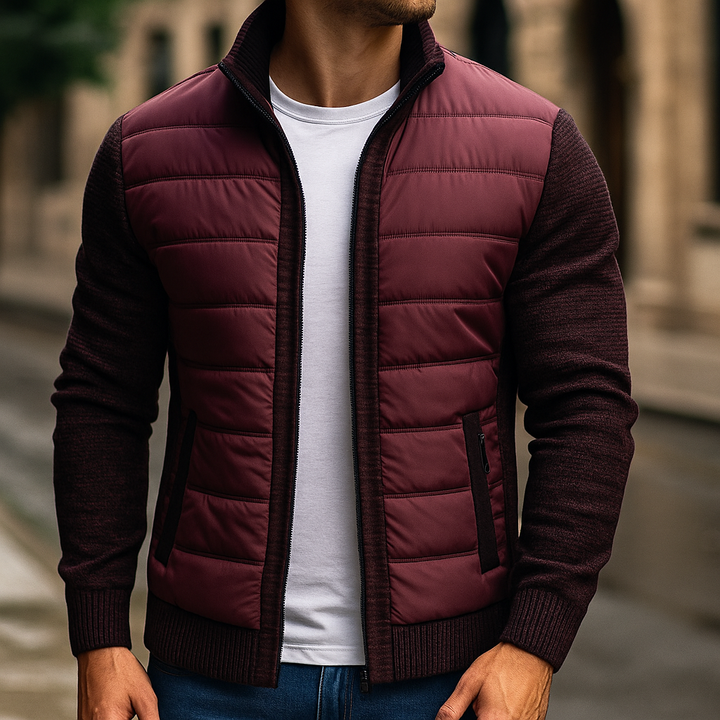 Karren – Gesteppte Jacke Mit Strickärmeln