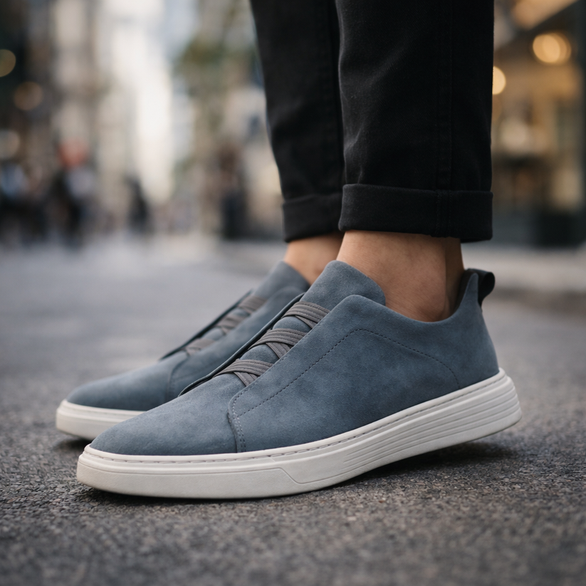 Derek – Eleganter Turnschuh Aus Wildleder