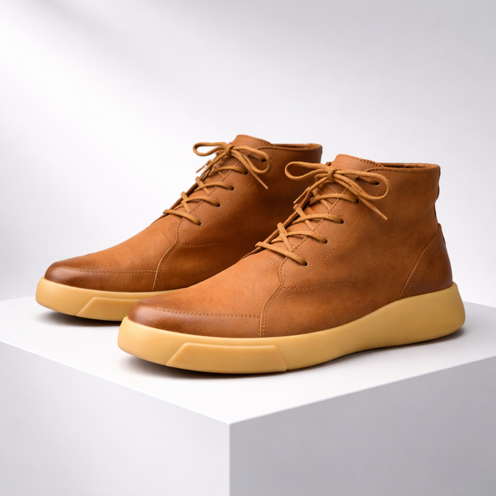 Avishai – Lederstiefel Mit Schnürung