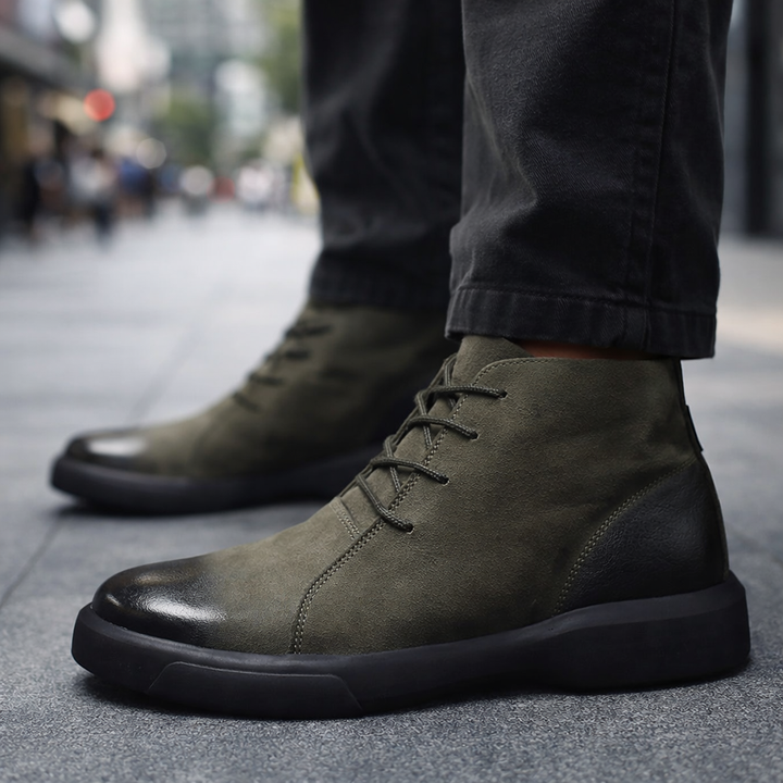 Avishai – Lederstiefel Mit Schnürung