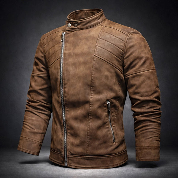 Jure – Lederjacke Mit Reißverschluss