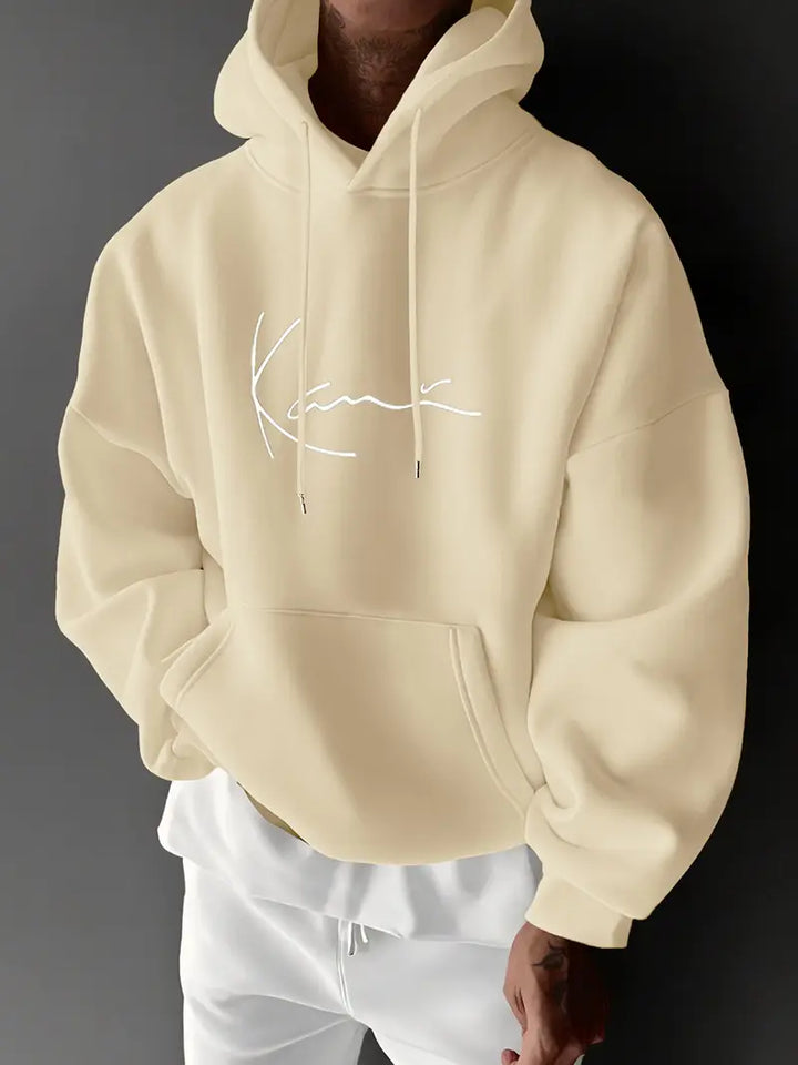 Jayasuriya – Bequemer Kapuzenpullover Mit Unterschrift Aufdruck