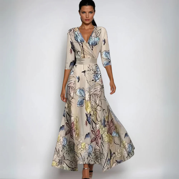 Annemiek – Luxuriöses Blumen Kleid