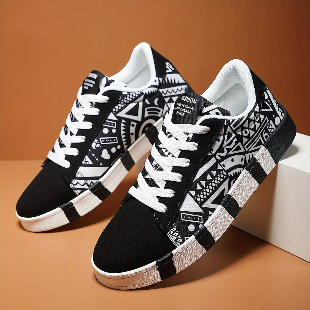 Nalson – Turnschuhe Mit Geometrischem Print Und Schnürung