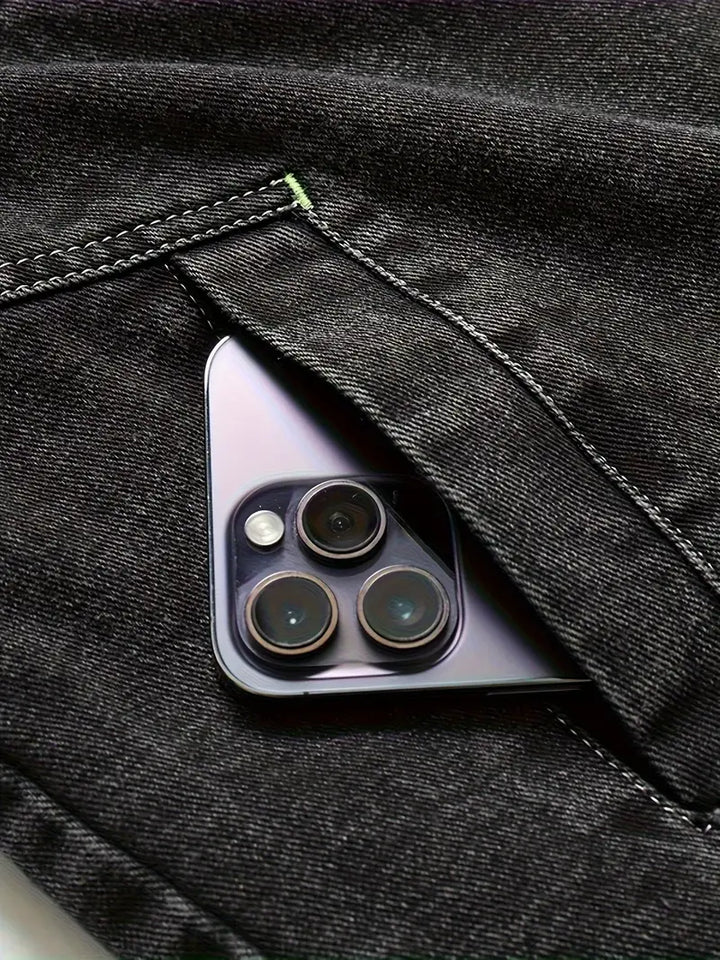 Geoffroy – Vintage Jeans Jacke Mit Fleece Futter