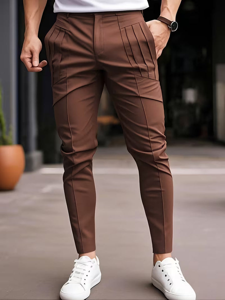 Altmann – Slim Fit Hose mit Bundfalten Und Eingrifftaschen