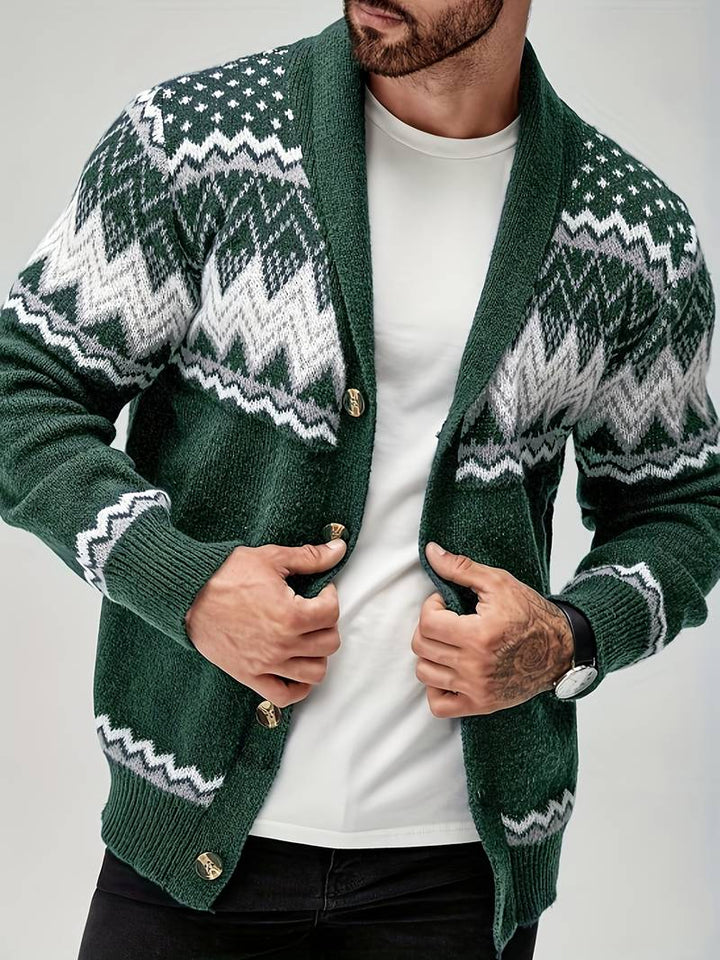 Elroy - Lässiger Pullover Mit Geometrischem Muster