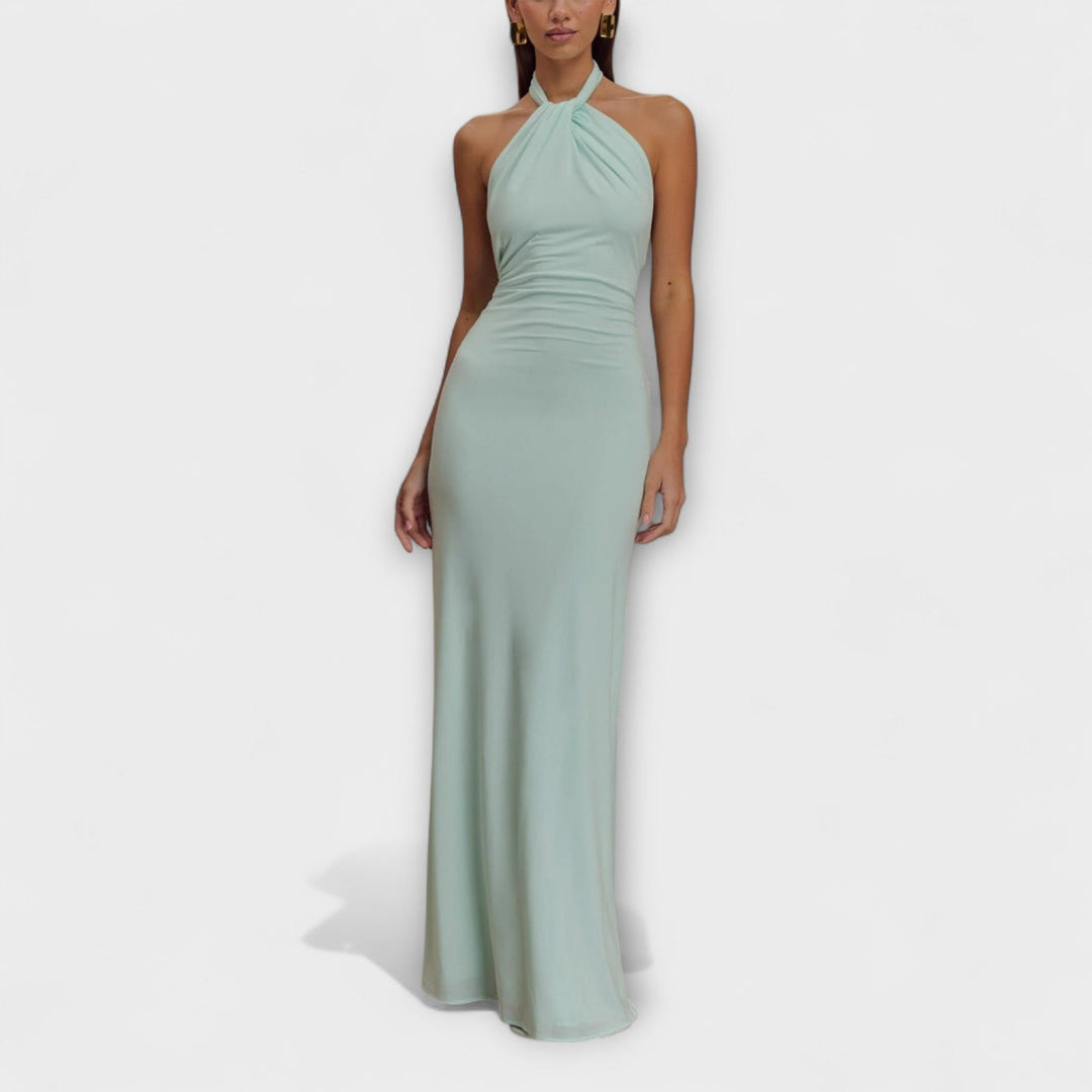 Meriam – Slinky Maxikleid mit Neckholder