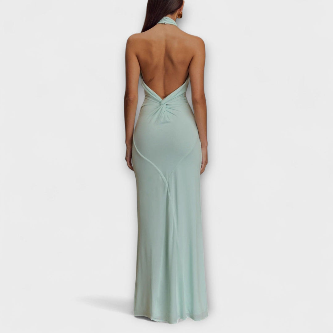 Meriam – Slinky Maxikleid mit Neckholder