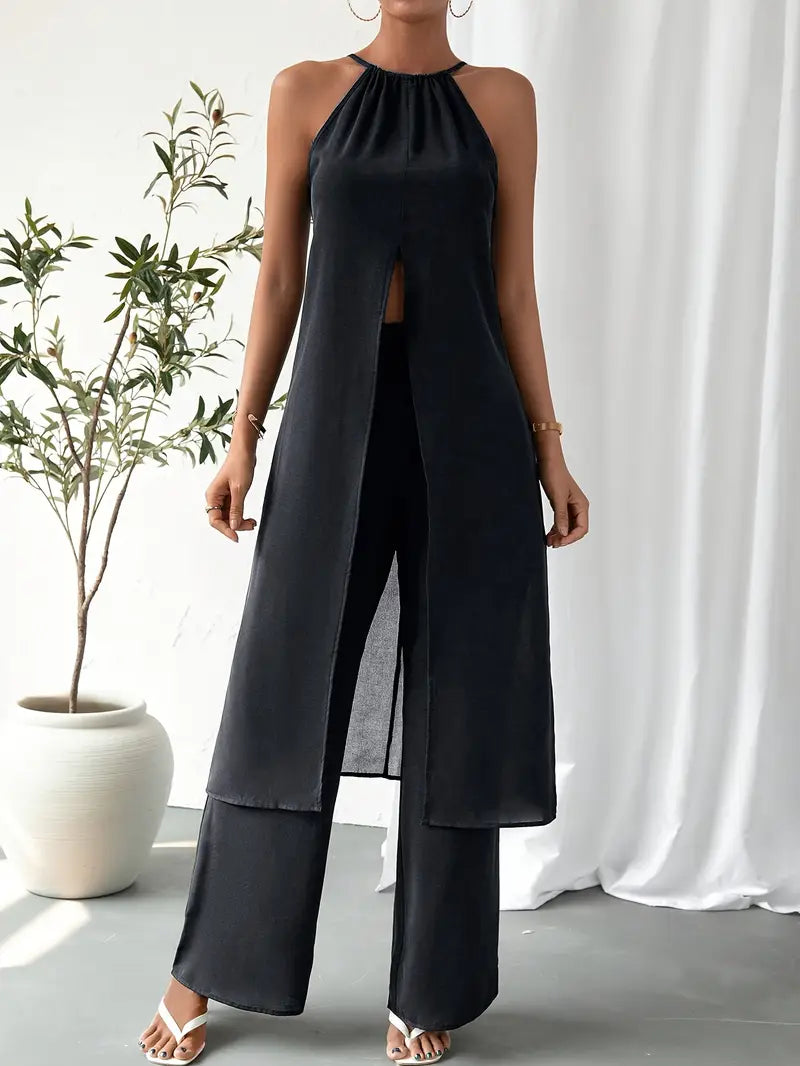 Eirini - Eleganter ärmelloser Zweiteiliger Satz