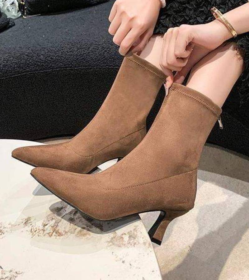 Lielah – Lederstiefelette Mit Reißverschluss