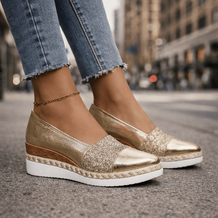 Jahaira – Elegante Rutschfeste Keilabsatzschuhe
