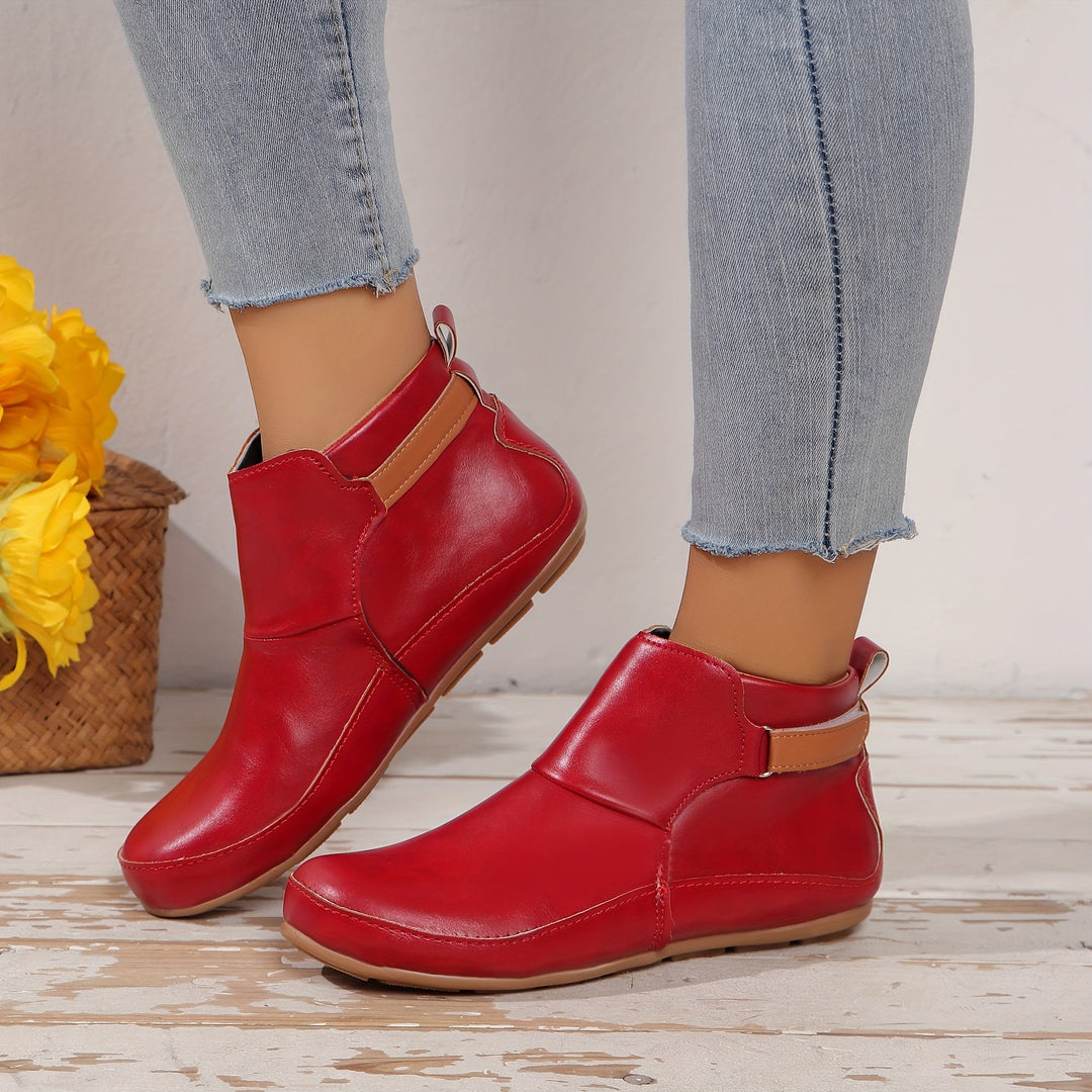Elenya – Pantoffel Stiefeletten Aus Kunstleder