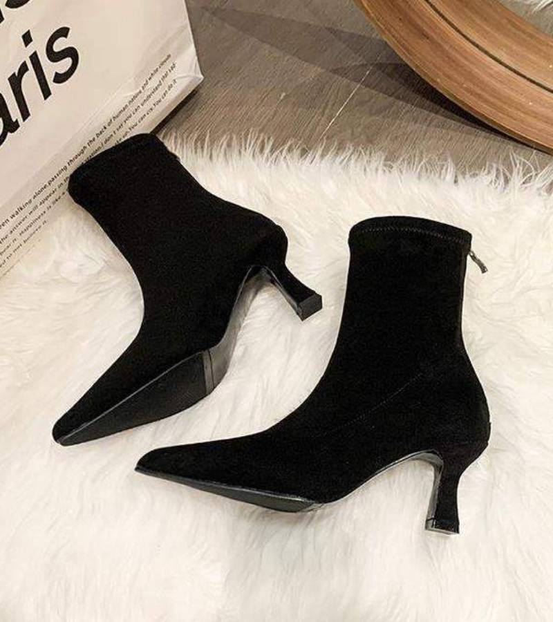 Lielah – Lederstiefelette Mit Reißverschluss