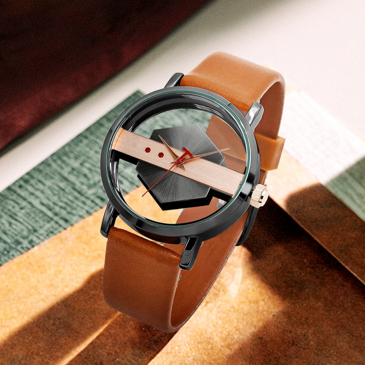DialVorn - Uhr Mit Geometrischem Zifferblatt Und Armband