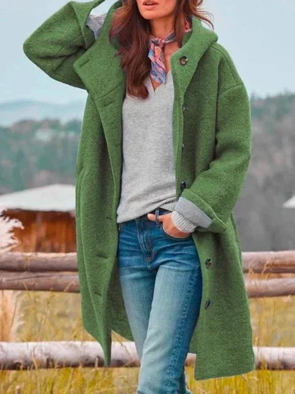 Janushi - Eleganter Winter Mantel Mit langen Ärmeln
