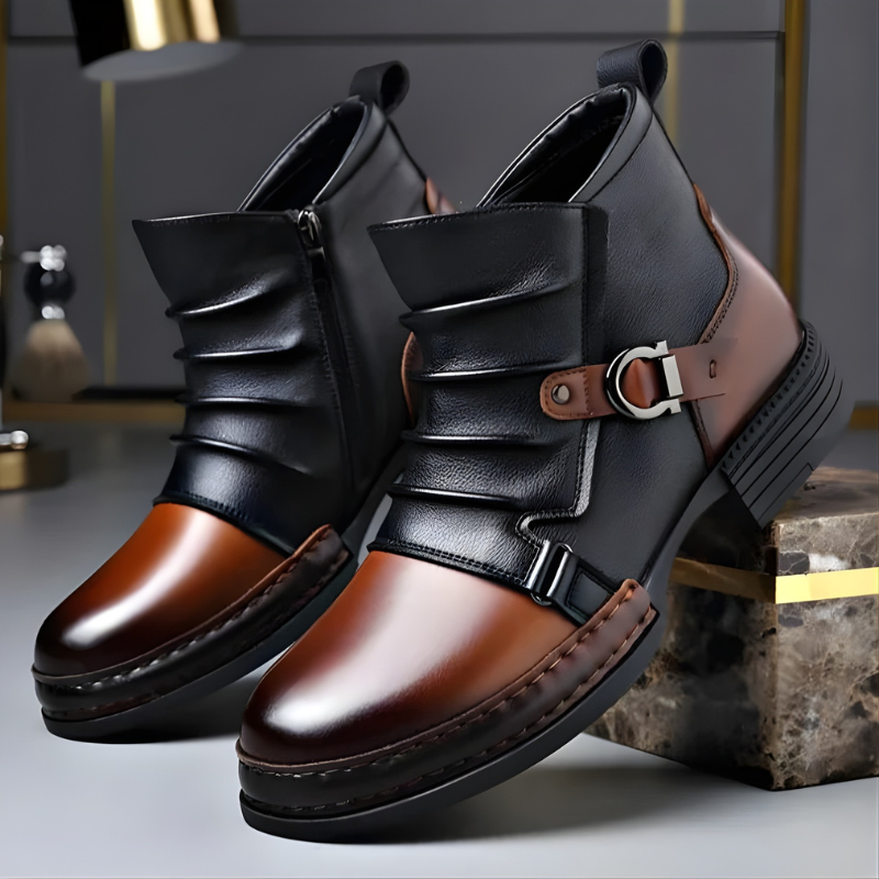 Zamran – Vintage Lederstiefeletten