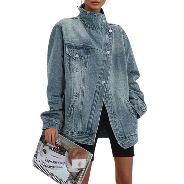 Estera – Asymmetrische Jeans Jacke