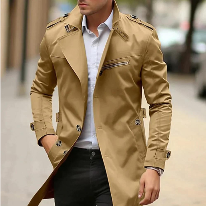 Ludovic - Bequeme Trenchjacke Mit Knöpfen