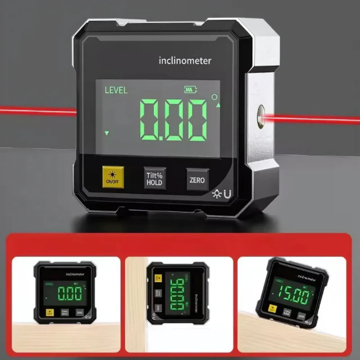 AngleMaster - Digitaler Magnetischer Seidenlaser Neigungsmesser