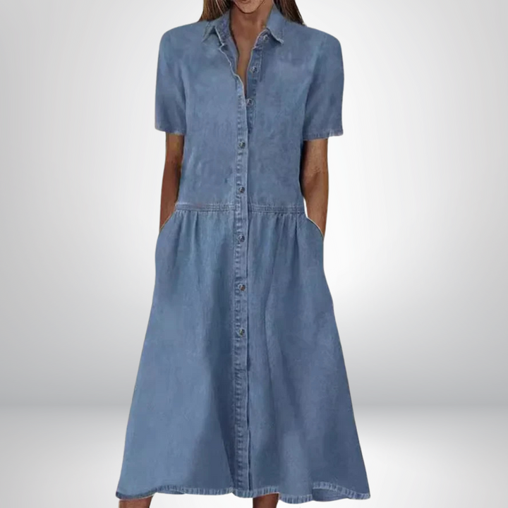 Aniela – Stilvolles Jeanskleid