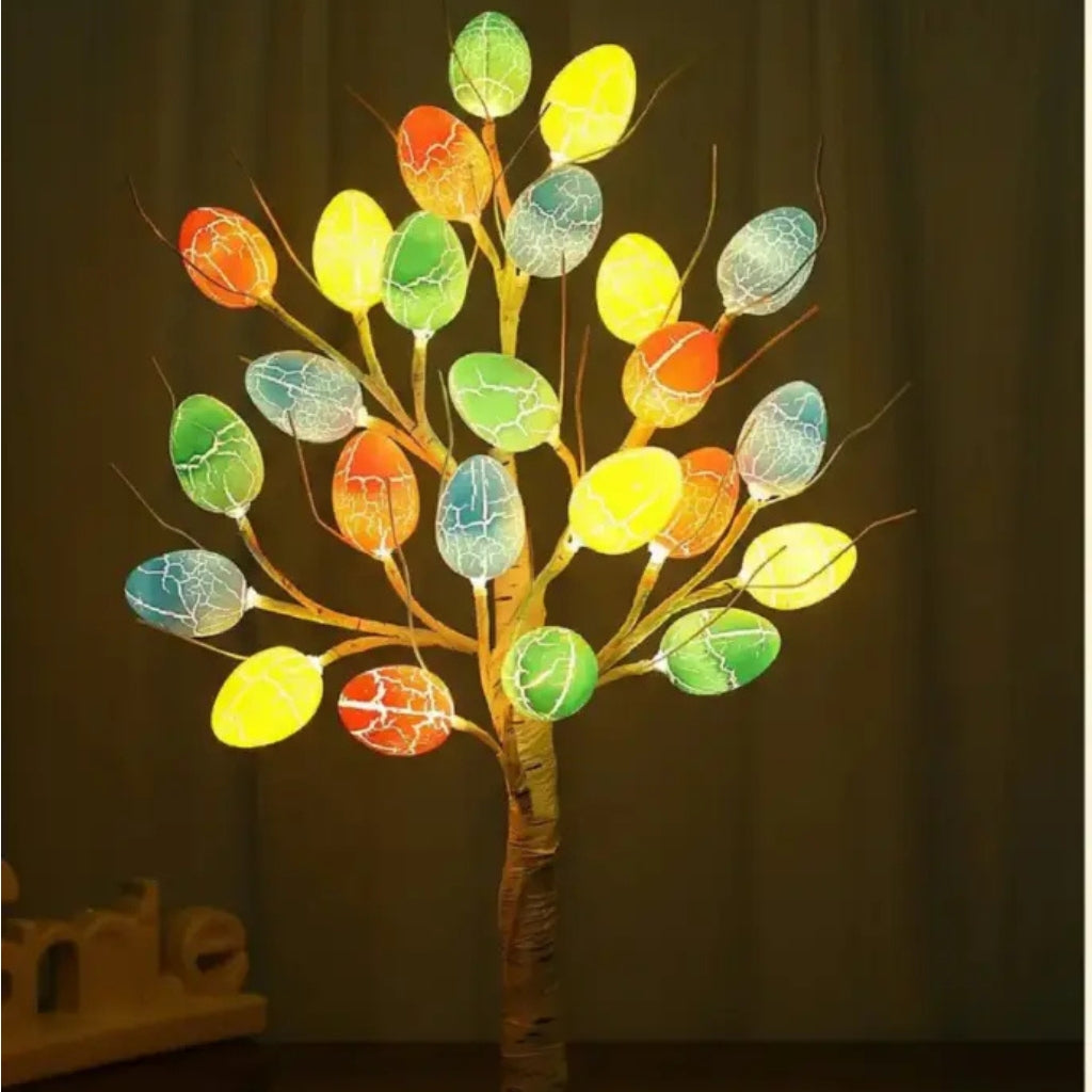 SpringAura - Bunter LED Osterbaum Für Eine Festliche Wohnkultur