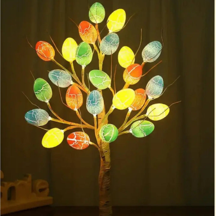 SpringAura - Bunter LED Osterbaum Für Eine Festliche Wohnkultur