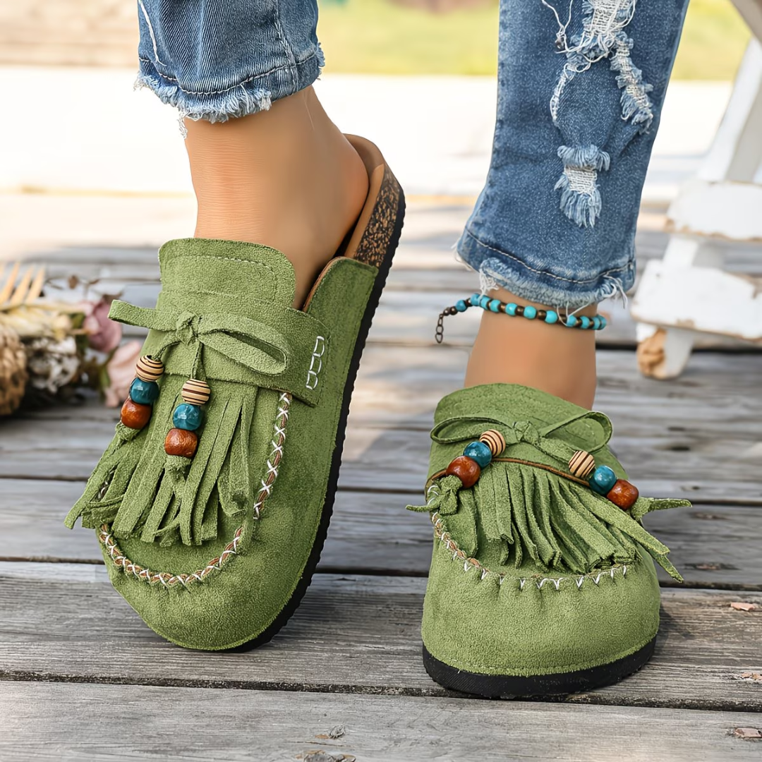 Mehra – Mokassins Aus Wildleder im Bohemian-Stil