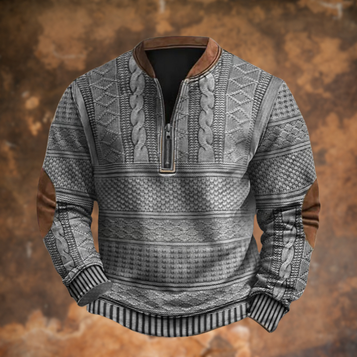 Tom – Eleganter Pullover Mit Langen Ärmeln Und Reißverschluss