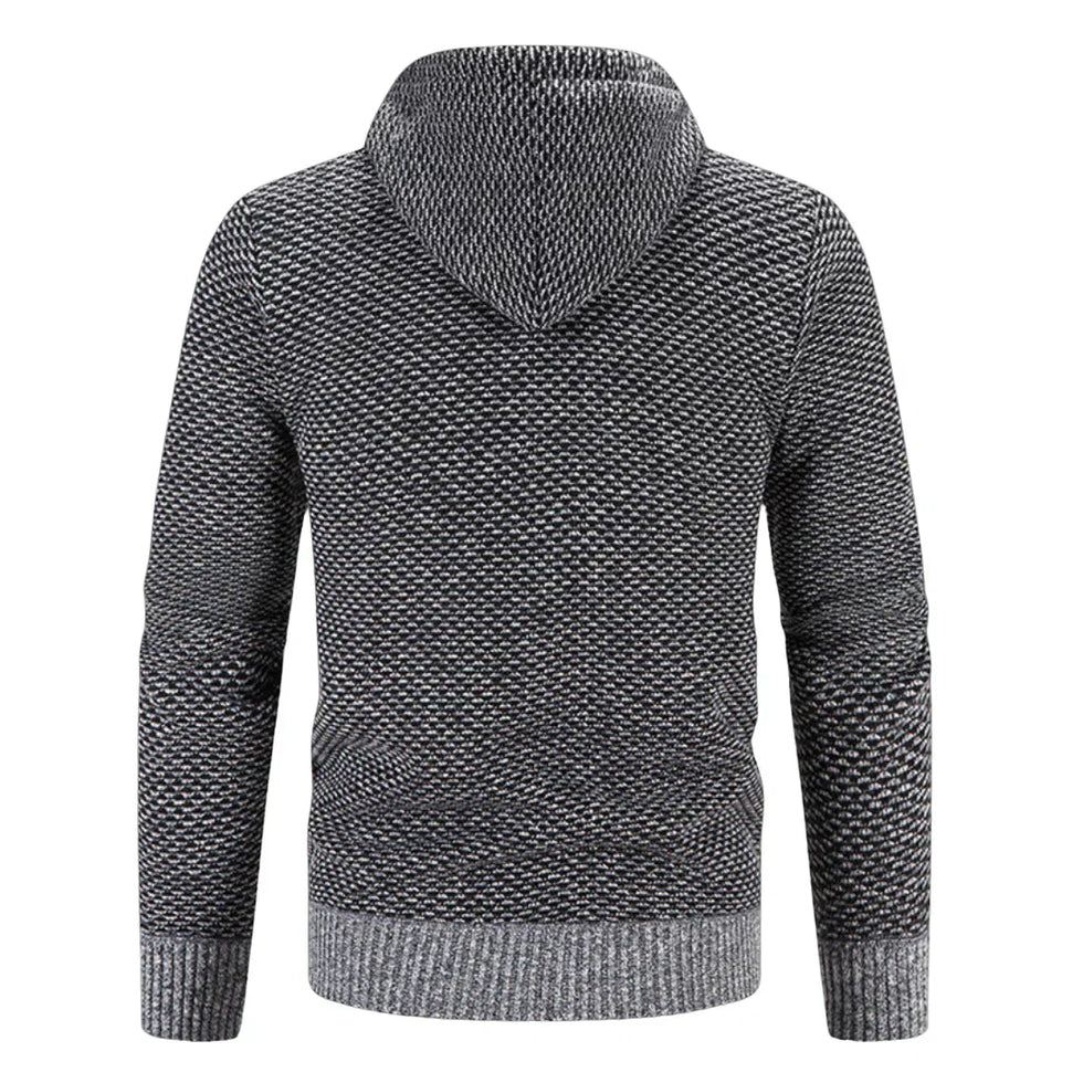 Lucien – Langärmeliger Kapuzenpullover Mit Reißverschluss