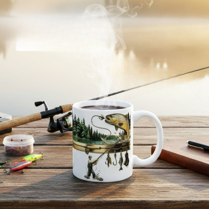 TackleMug – Kaffeetasse mit Angelmotiv