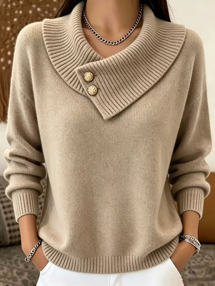 Haliza – Gerippter Strickpullover Mit Rollkragen