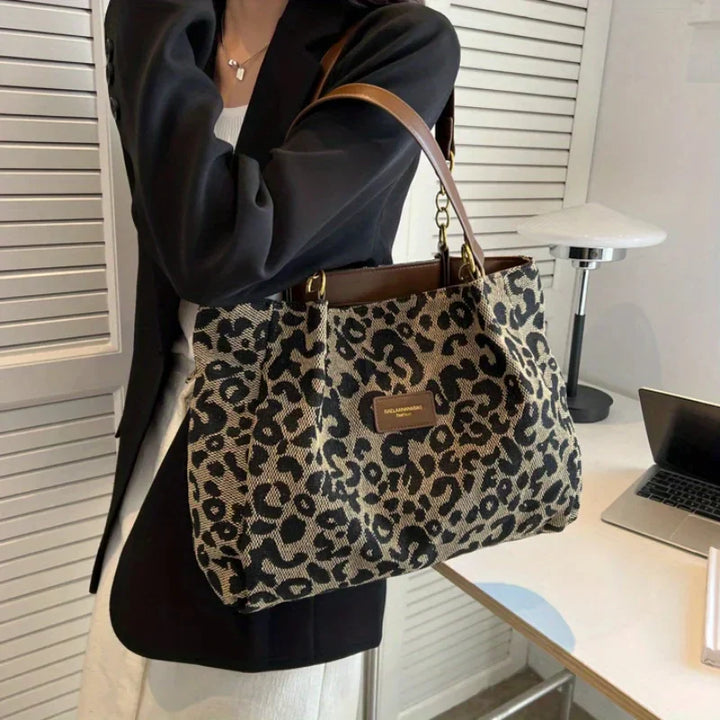 Leonora - Leopard Charm Tote Tasche