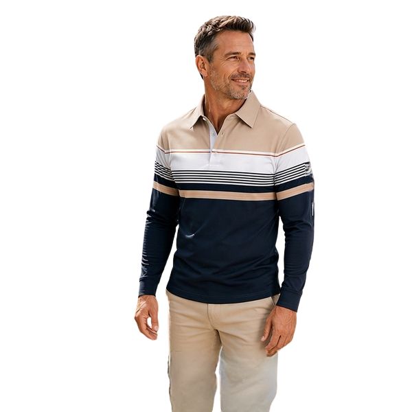 Philippe – Langärmliges Polohemd mit Streifen