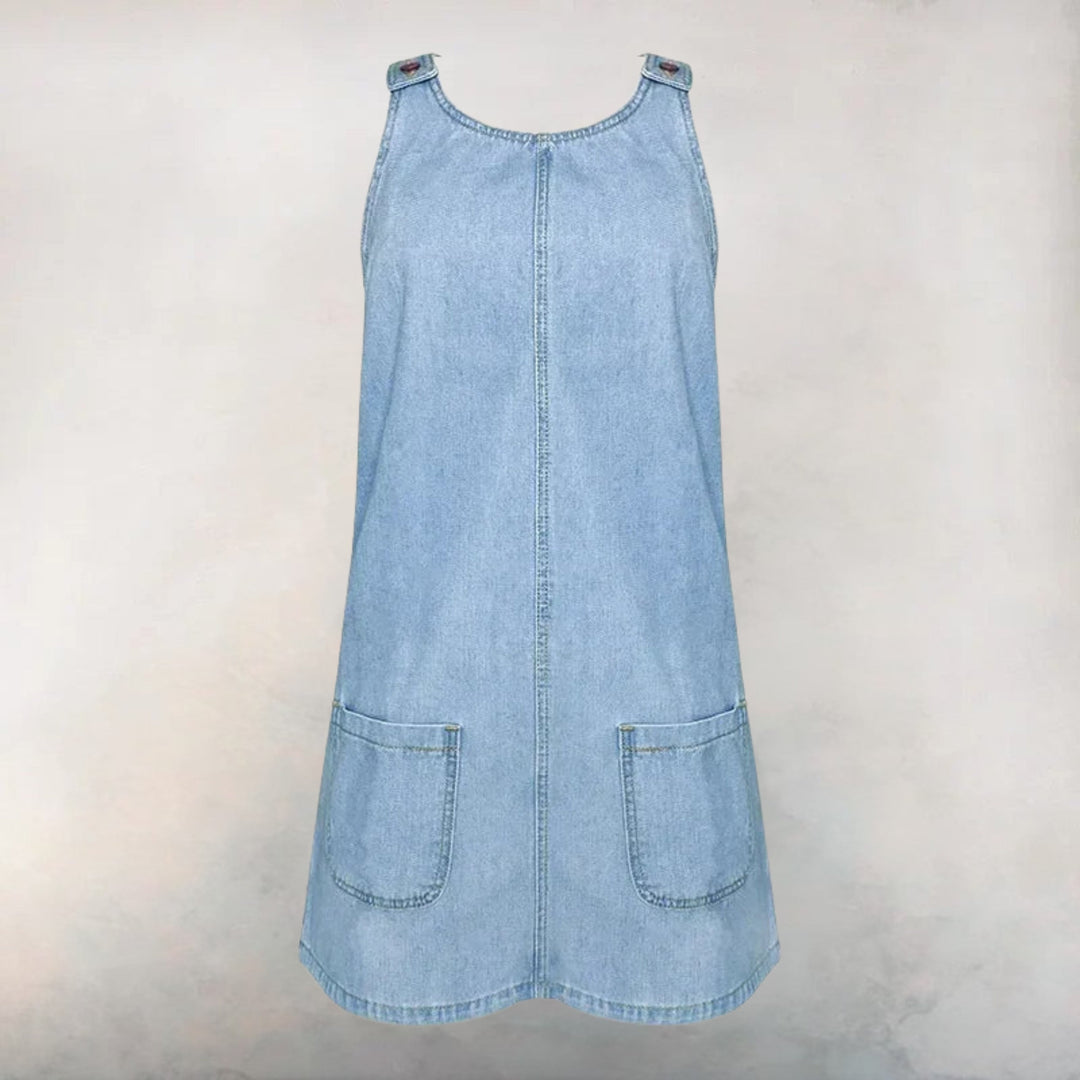 Lucelia – Praktisches Und Leichtes Jeans Kleid