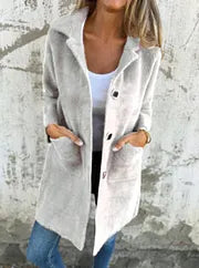 Dorothie – Mantel mit Reverskragen und aufgesetzten Taschen