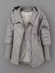 Stephenson – Jacke mit Kapuze Und Rauten Steppmuster