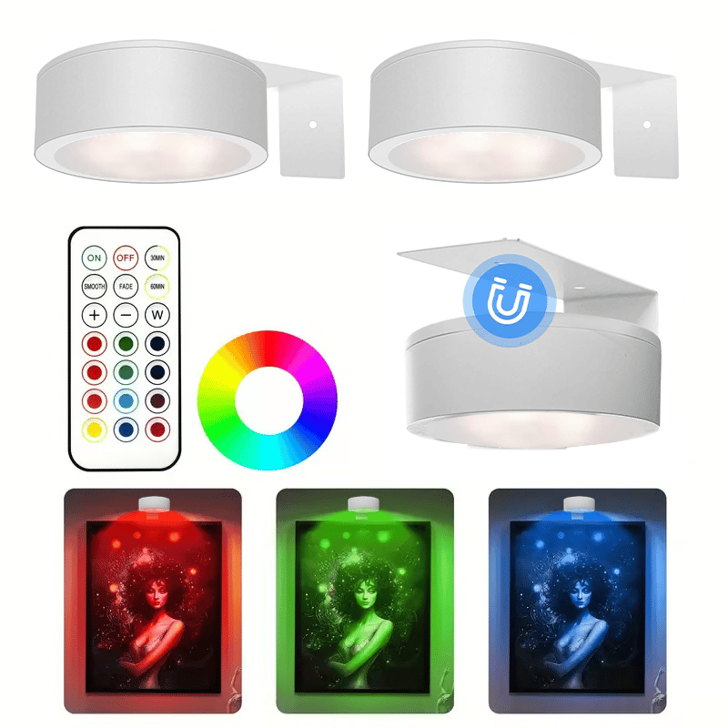 GlowFrame - Magnetisches Mallicht mit 13 Beleuchtungsmodi ( 3er-Pack )