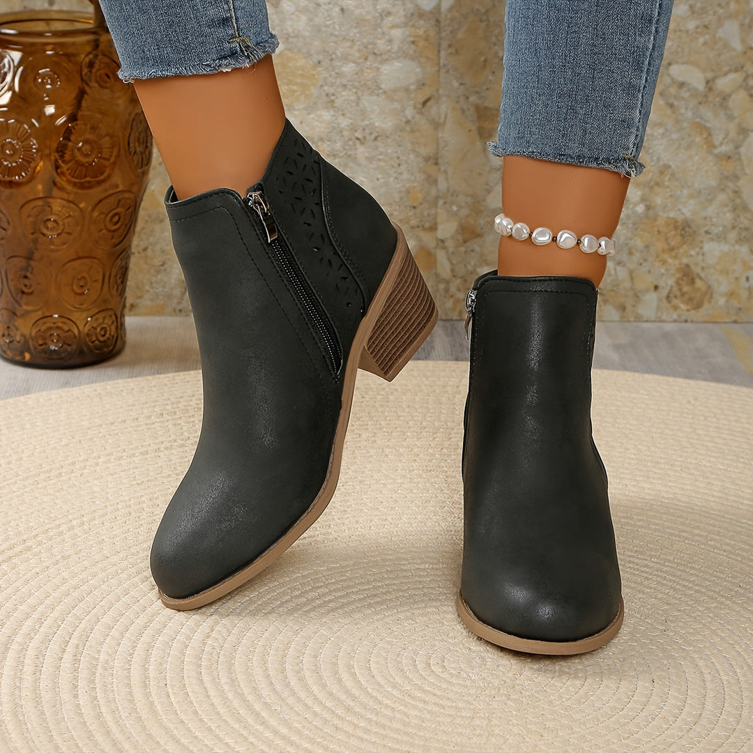 Fredrika – Atmungsaktive Stiefeletten Mit Reißverschluss