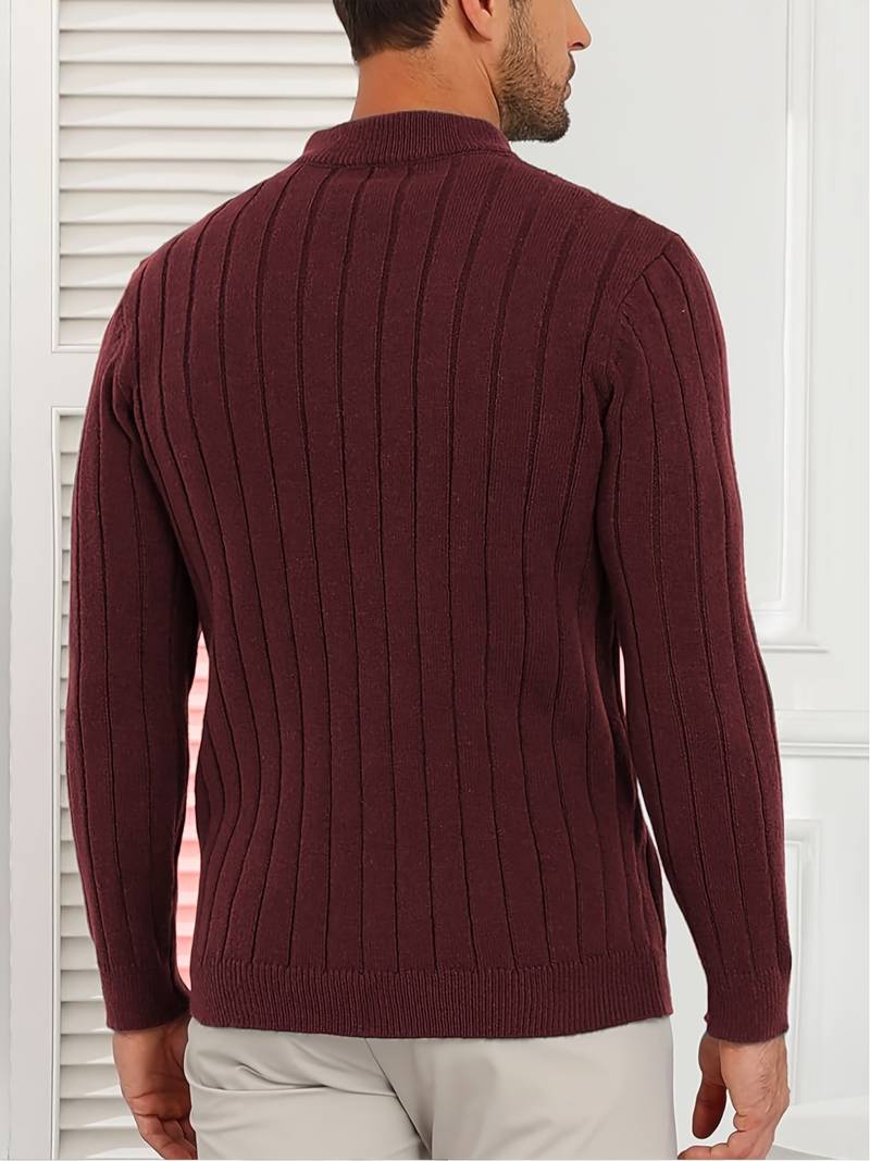 Yedidya - Lässiger Langarm Strick Pullover