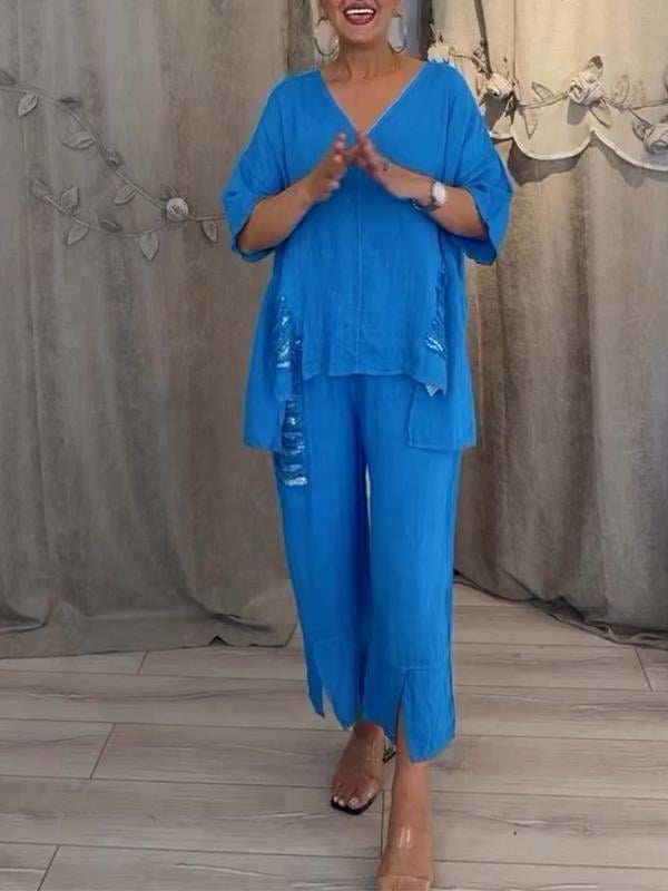 Ebony - Zweiteiliges Sommer Outfit Setzen